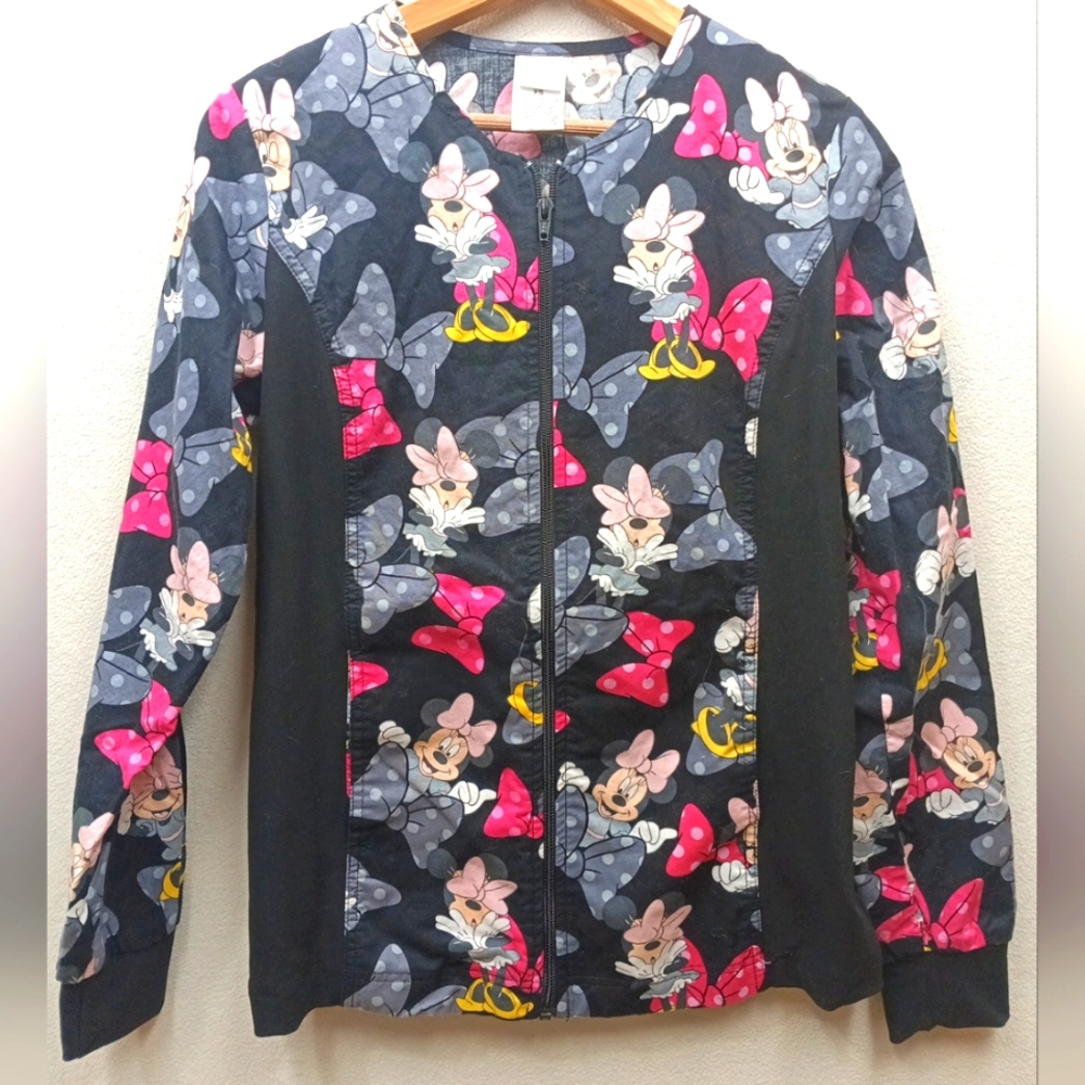 Disney Minnie Mouse Women's XS Scrub jacket Zipper